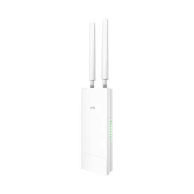 Cudy Router Gigabit Wifi 4G Lte Ac1200 Para Exterior - Velocidad Hasta 1000Mbps - 1 Puerto - 2 Antenas 4G Desmontables - Resistencia Al Agua Ip65 - Adaptador Poe Pasivo De 48V - Color Blanco
