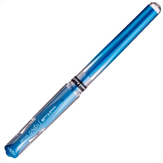 Uniball Rollerball Signo Broad Um-153 1.0Mm Azul Metálico