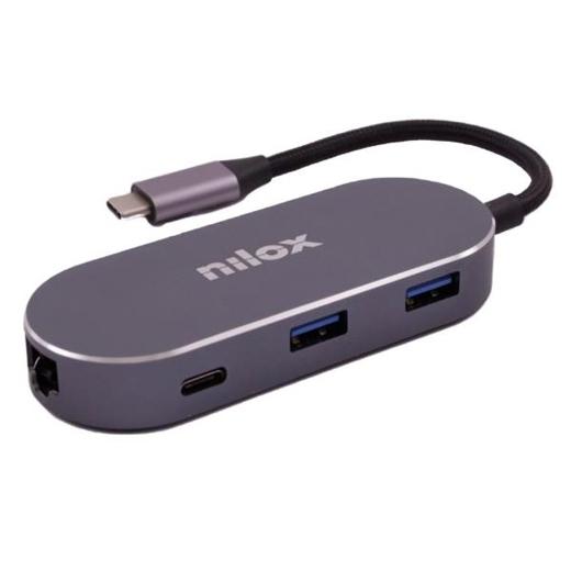Nilox Docking Usb-C A Hdmi/Usb 3.0/Lan/Pd