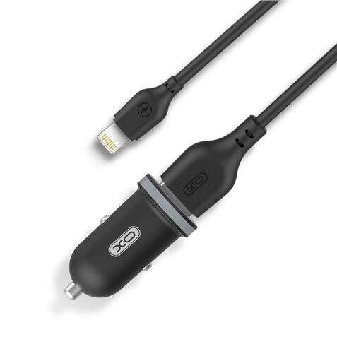 Xo Tz08 Pack Cargador De Coche + Cable Usb-A A Lightning - 2 Puertos Usb