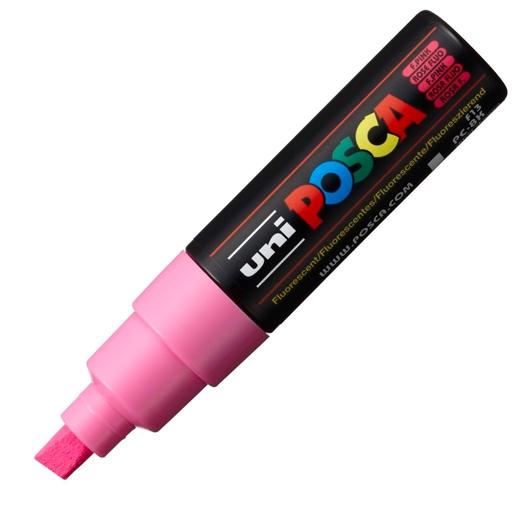 Posca Marcador  Pc-8K No Permanente Punta Biselada 8.0Mm Rosa Fluor