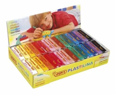 Jovi Plastilina Pastilla 50Gr Colores Surtidos Caja Expositora 30 Ud
