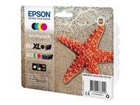 Epson Tinta Bk/C/M/Y Multipack Xp-2100, 3100, 4100 / Wf-2830Dwf, 2850Dwf (Negro 603Xl-Colores 603)