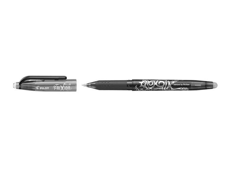 Pilot Frixion Ball Boligrafo De Gel Borrable - Punta De Bola 0.7Mm - Trazo 0.4Mm - Grip Ergonomico - Color Negro