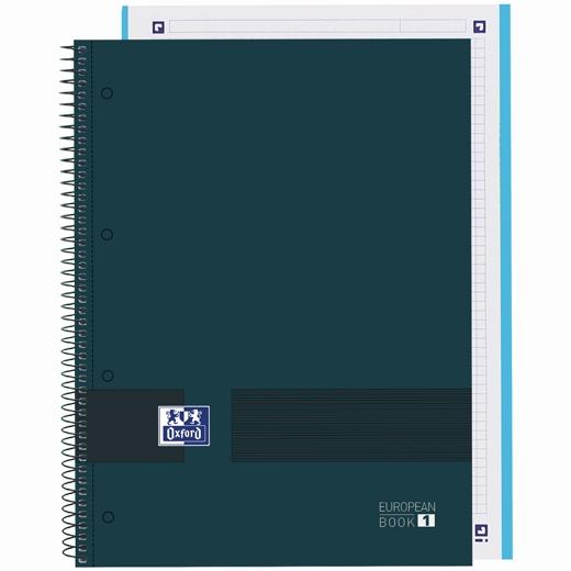 Oxford Cuaderno &You Europeanbook 1 Write&Erase 80H A4+ 5X5Mm Microperforado Tapa Extradura Azul Petróleo