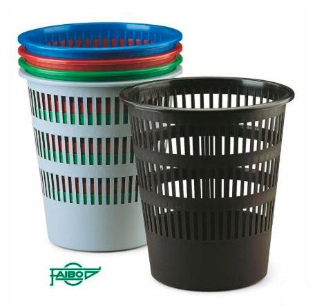 Faibo Papelera De Plástico En Polipropileno 12 L Rejilla 295X275 Mm Surtidos Serie 307 -9U-