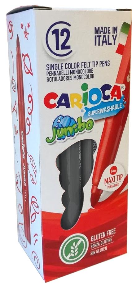 Carioca Rotulador Jumbo Punta Maxi Gris Claro Caja 12 Ud