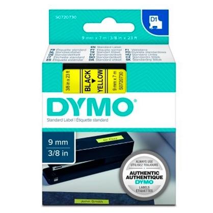 Dymo Cinta De Transferencia Termica D1 40918. Negro Sobre Amarillo De 9Mmx7M. Poliester Autoadhesiva