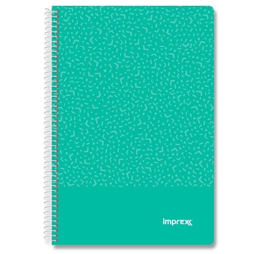 Imprex Cuaderno Espiral Tapa Pp Folio 80H 90Gr 4X4 Verde