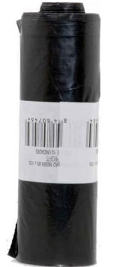 Bolsa De Basura Comun G75 50 L. 70X80 Negro -Rollo 10U-