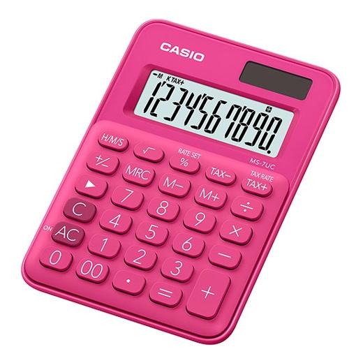 Casio Calculadora De Oficina Sobremesa Rojo 10 Dígitos