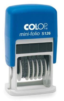 Colop Sello Printer S126 4Mm Numerador Español Azul/Negro