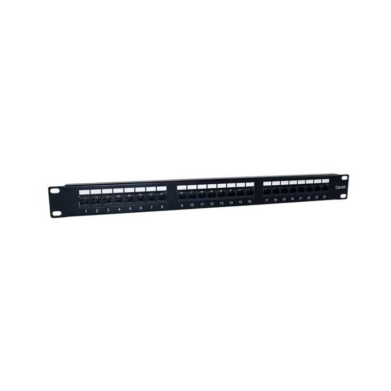 2Lan Patch Panel 19" Cat6A 24 Puertos Utp