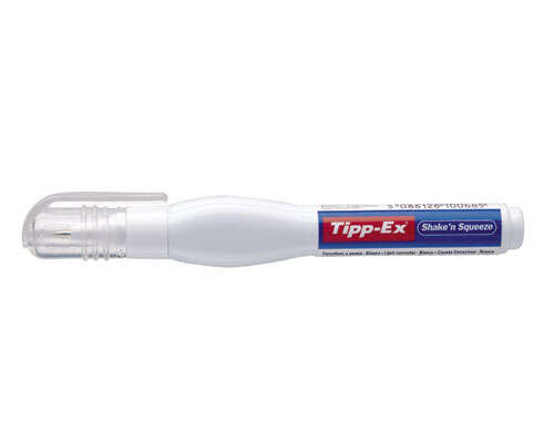 Tipp-Ex Shake'n Squeeze Boligrafo Corrector 8Ml - Formula De Secado Rapido - Punta Metalica