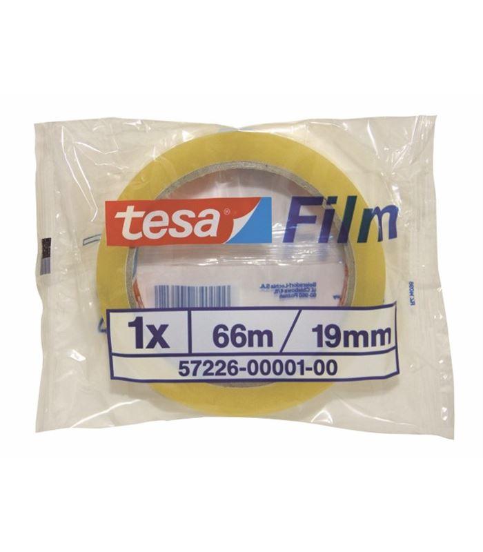 Tesa Film Cinta Adhesiva Transparente Standard Rollo 19Mm X 66M En Bolsita