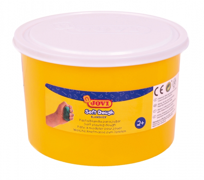 Jovi Soft Dough Blandiver Bote De Pasta De Modelaje 460Gr - Blanda Y Flexible - Facil De Amasar Y Moldear - Ideal Para Iniciacion Al Modelaje - Color Blanco