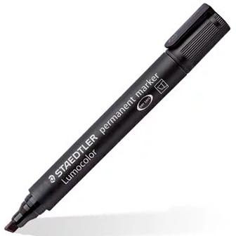 Staedtler Rotulador Permanente Lumocolor 350 Punta Biselada Negro