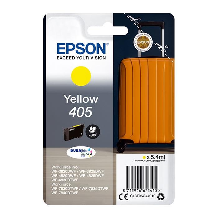 Epson Tinta Amarillo Workforce Pro Wf-3820Dwf, 3825Dwf, 4820Dwf, 4825Dwf, 4830Dtwf, 7830Dtwf, 7835Dtwf, 7840Dtwf - Nº 405