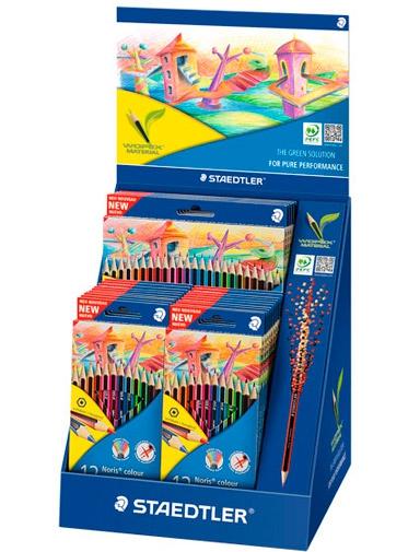 Staedtler Lápices De Colores Wopex Ecológico C/Surtidos Expositor C12-20U - C24-5U-