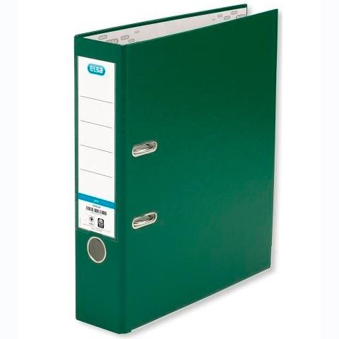 Elba Archivador Palanca A4 Cartón Forrado Pp Lomo Ancho Rado Verde