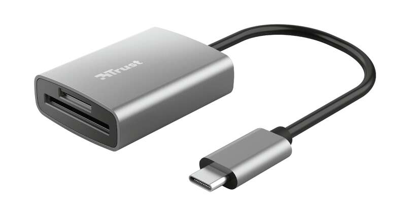 Trust Dalyx Lector De Tarjetas Usb-C - Sd, Microsd - Aluminio