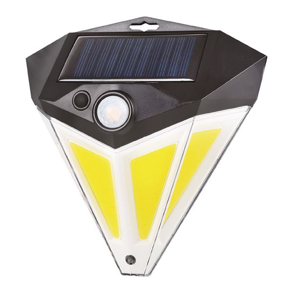 Elbat Aplique Led Solar - 200Lm - Luz Fria 6500K - Sensor De Movimiento - Bateria 1200Mah