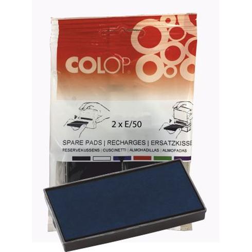 Colop Almohadilla E/50/1 Azul Blister -2U-