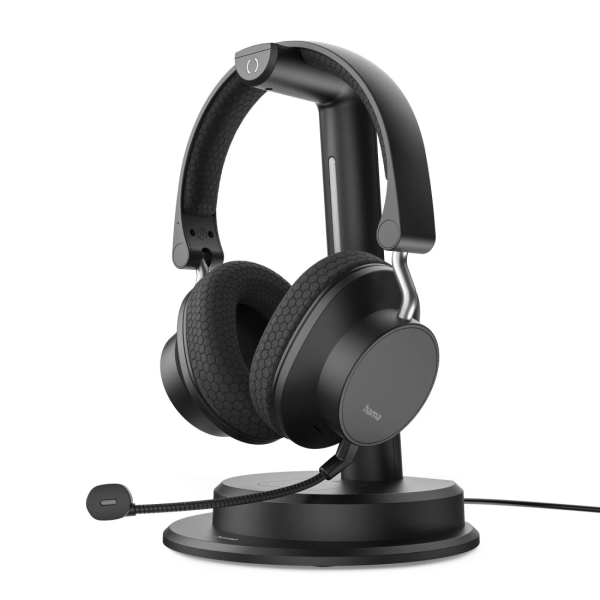 Hama Bt-900 Auriculares Con Microfono Omnidireccional - Bluetooth - Diadema Ajustable - Rango 10M - Plegable - Jack 3.5Mm - Carga Por Usb-C - Color Negro