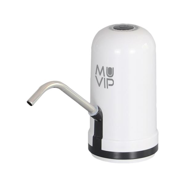Muvip Mv0636 Dispensador De Agua Portatil - Adaptadores Para Garrafas De Hasta 20 Litros - Bateria Recargable - Compacto - Indicador Led