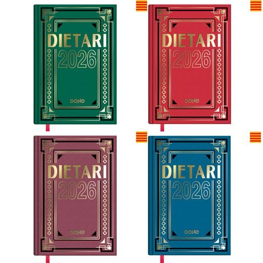 Dohe Dietario Cuarto 15X21Cm Dp Cartón Geltex C/Surtidos 2026 Catalán