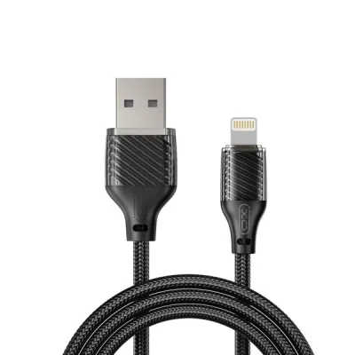 Xo Cable Usb-A Macho A Lightning - Carga Y Transmision De Datos Alta Velocidad - 6A - 1M - Color Negro
