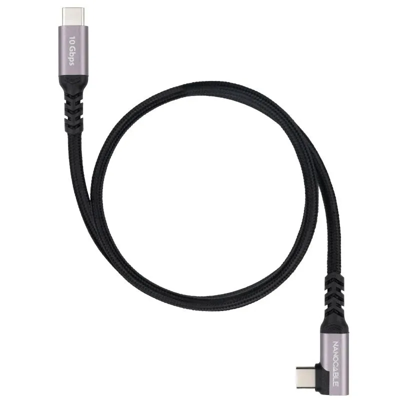 Nanocable Cable Usb-C 3.2 Gen2 Acodado 100W 2 M