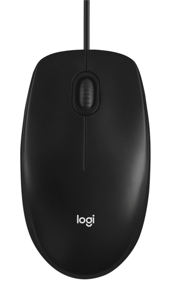 Logitech M100 Raton Usb 1000Dpi - 3 Botones - Uso Ambidiestro - Cable De 1.80M - Color Negro