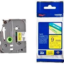 Brother Cinta Rotuladora Laminada Texto Negro Sobre Amarillo - 9Mmx8M