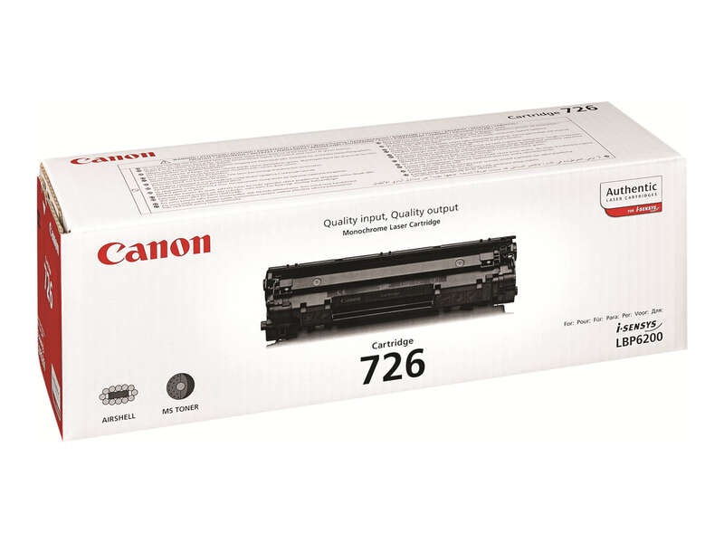 Canon 726 Negro Cartucho De Toner Original - 3483B002