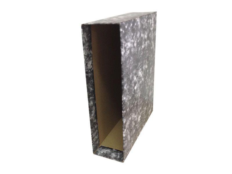 Unisystem Cajetín Para Archivador Palanca Novoclas 65Mm Folio Cartón Forrado Negro