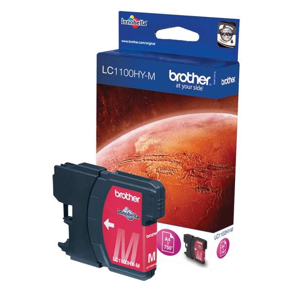 Brother Lc1100Xl Magenta Cartucho De Tinta Original - Lc1100Hym