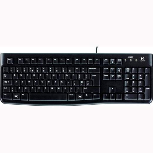 Logitech Teclado K120 Cable Usb Qwerty Español Negro