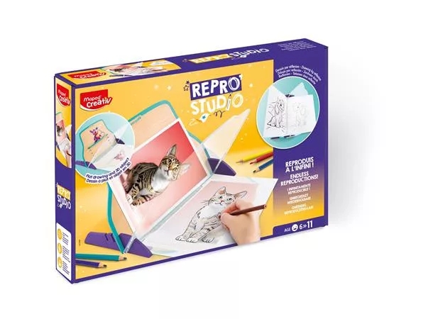 Maped Repro'studio Kit De Dibujo Creativo, Tecnica De Imagen Especular - Para Niños A Partir De 6 Años