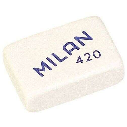 Milan 420 Goma De Borrar Rectangular - Miga De Pan - Suave Caucho Sintetico - Colores Surtidos