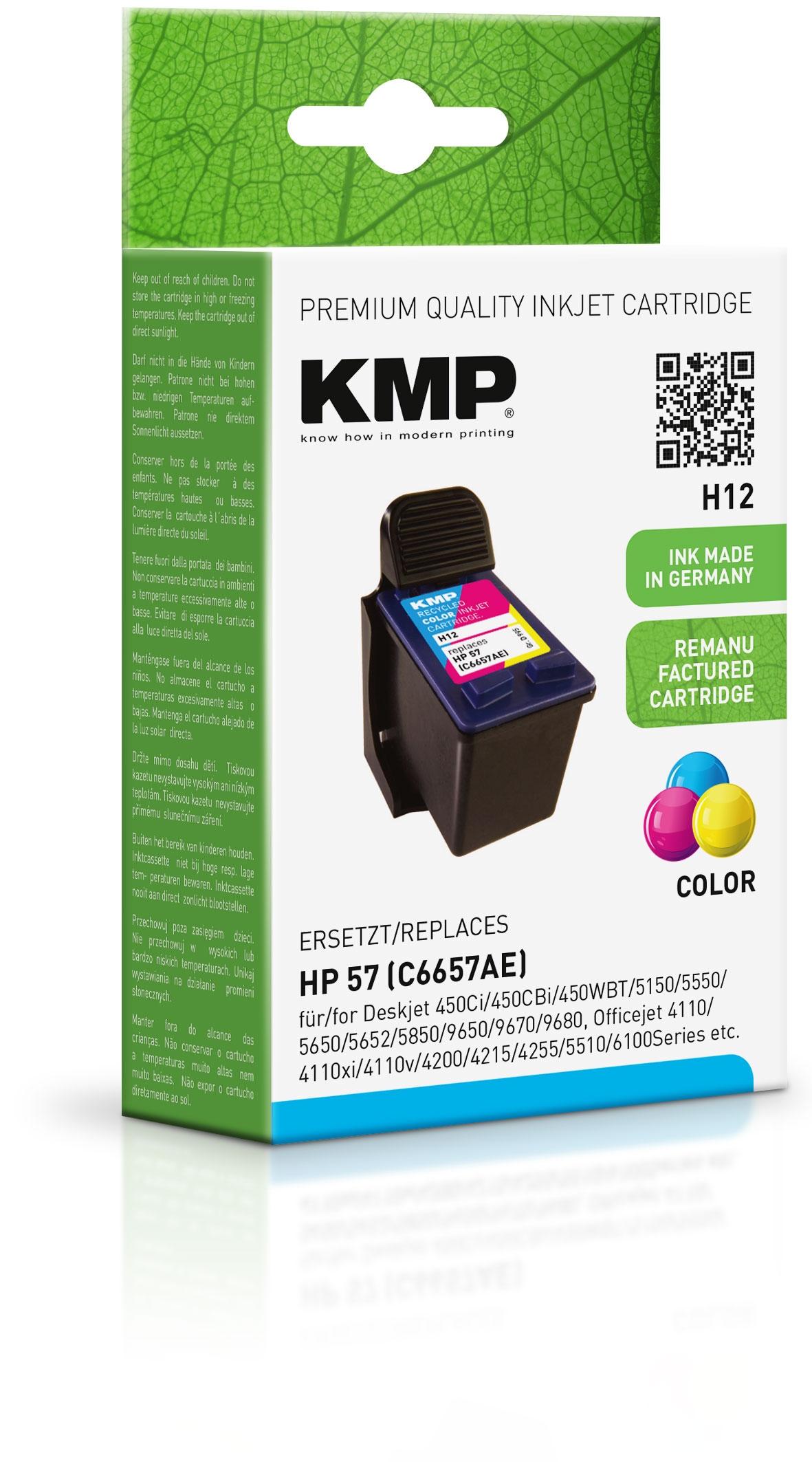 Tinta Kmp 3 Colores C M Y Deskjet 450Ci  Cbi  Wbt  5150  5550  5650  5652  5850  9650  9670  9680  Officejet 4110  Xi  V  4200  4215  4255  5510  6100 Series  6110  Photosmart 100  130  145  230  245  7260  7450  7550  7660  7760  7960  P7150  7350  Psc 1