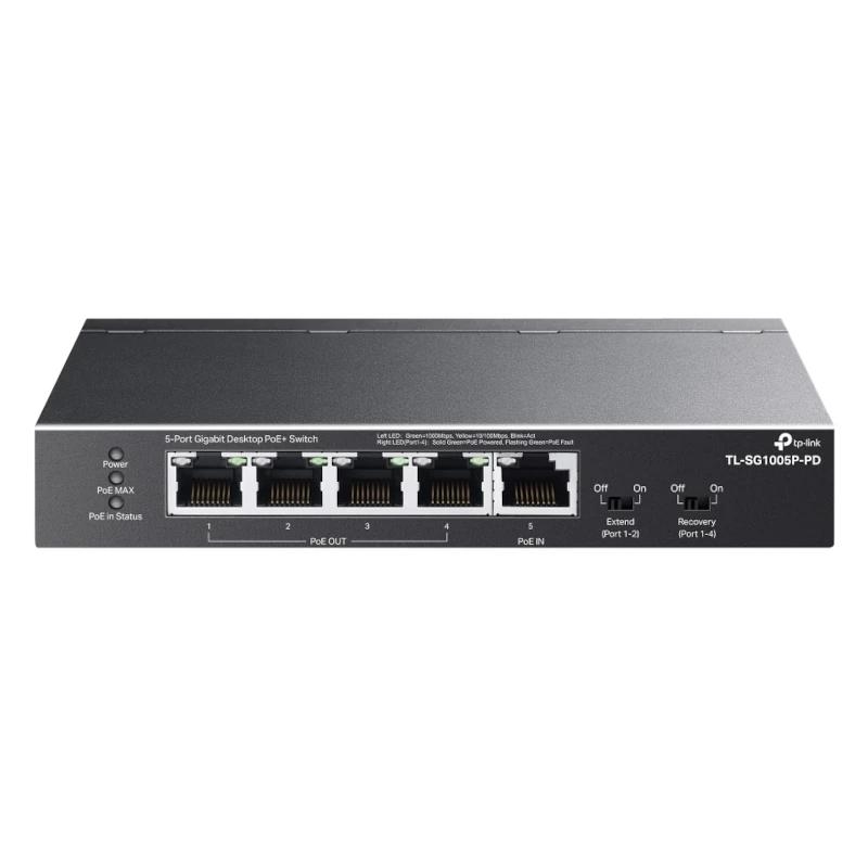 Tp-Link Tl-Sg1005P-Pd Switch 1Xpoe++ In 4Xpoe+ Out
