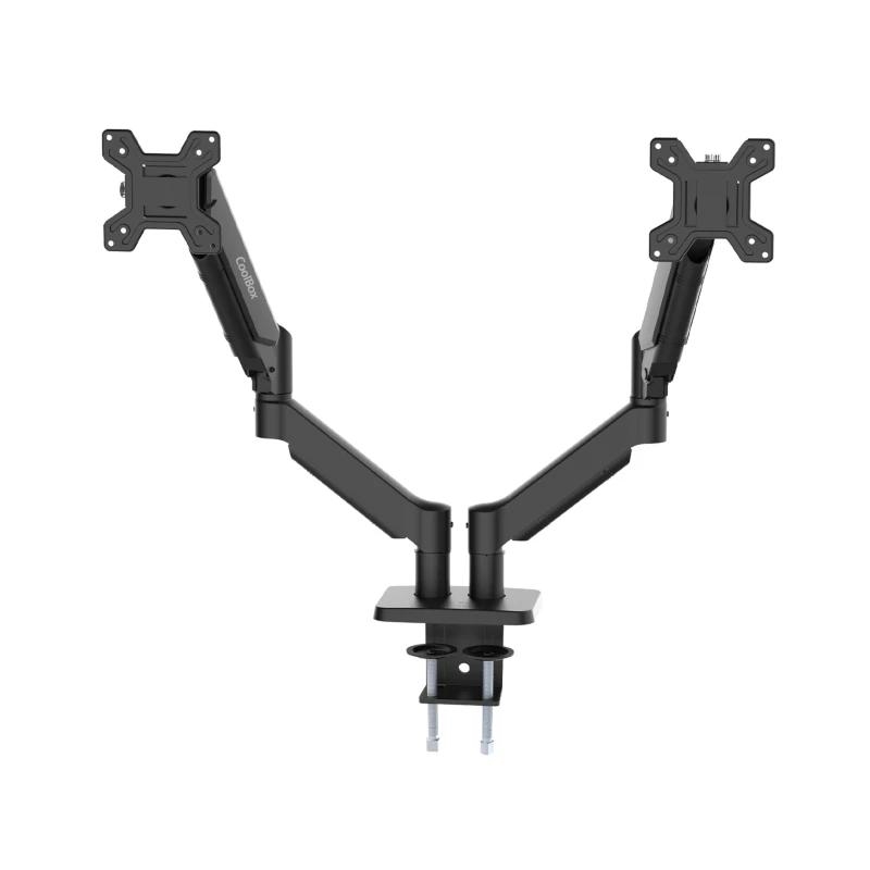 Coolbox Soporte Dos Monitores Brazo Neumático