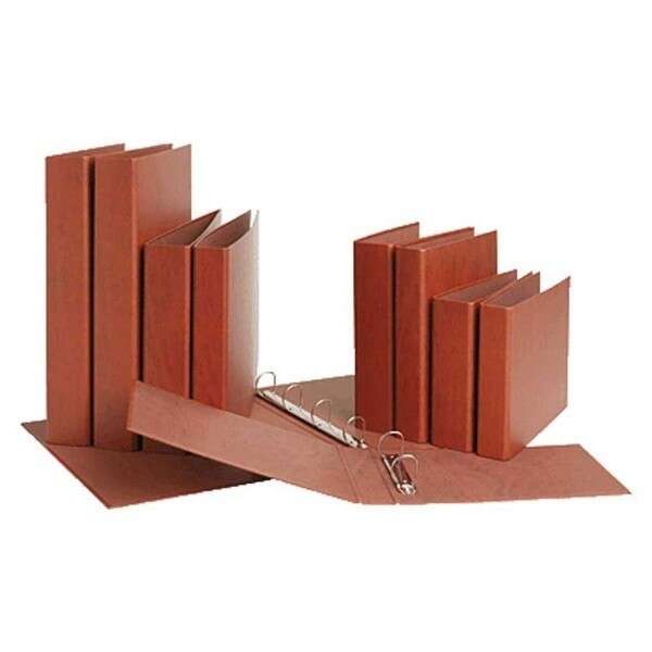 Mariola Carpeta Archivador De 2 Anillas Carton Gofrado Cuero - Tamaño Folio Natural - Anillas Redondas 40Mm - Medidas 34X26X5.5Cm - Color Marron