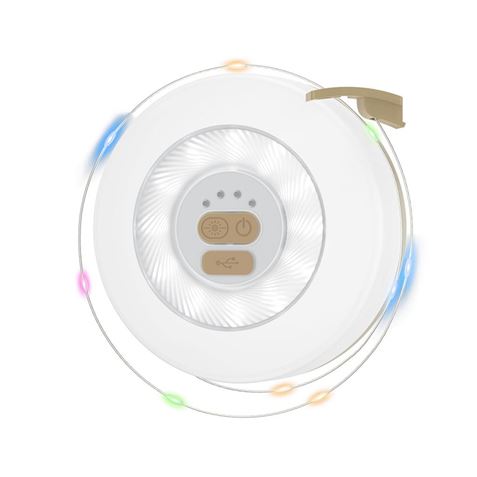 Xo Yh13 Guirnalda Led 10M + Linterna De Camping 360º - Color Blanco