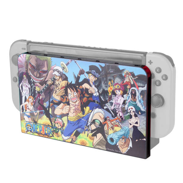 Fr-Tec Carcasa Protectora One Piece Nintendo Switch One Piece Dressrosa - Protege El Dock Y Evita Rayaduras - Incluye 6 Ranuras Para Almacenar Juegos - Color Varios