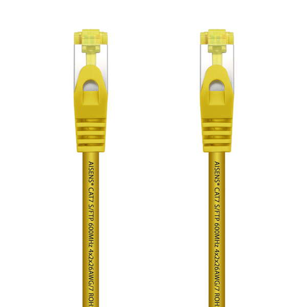 Aisens Cable De Red Latiguillo Rj45 Lszh Cat.7 600 Mhz S/Ftp Pimf Awg26 - 0.5M - Color Amarillo