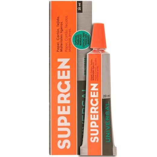 Supergen Pegamento 20Ml Universal Multiusos Tubo Transparente