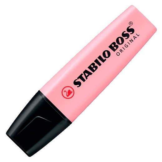 Stabilo Marcador Fluorescente Boss Original Rosado Pastel