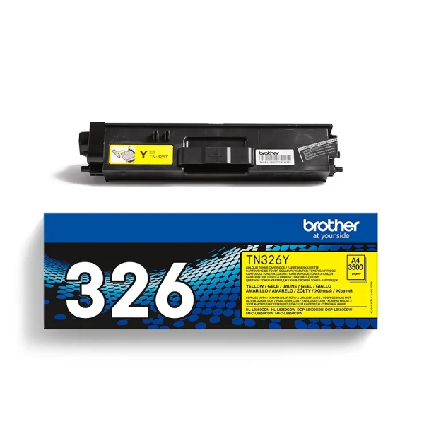 Brother Tn326 Amarillo Cartucho De Toner Original - Tn326Y